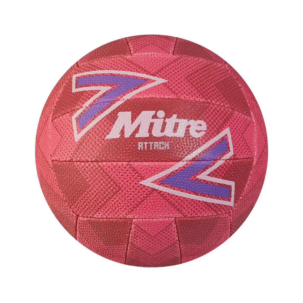 Mitre Attack Netball Pink/Purple