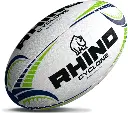 Rhino Rugby Ball Cyclone White