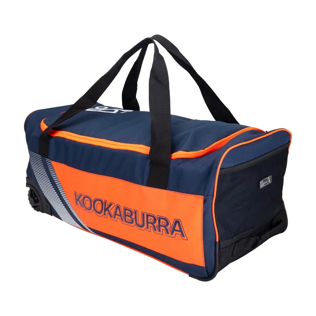 Kookaburra Cricket Bag 9500 Wheelie Navy/Orange