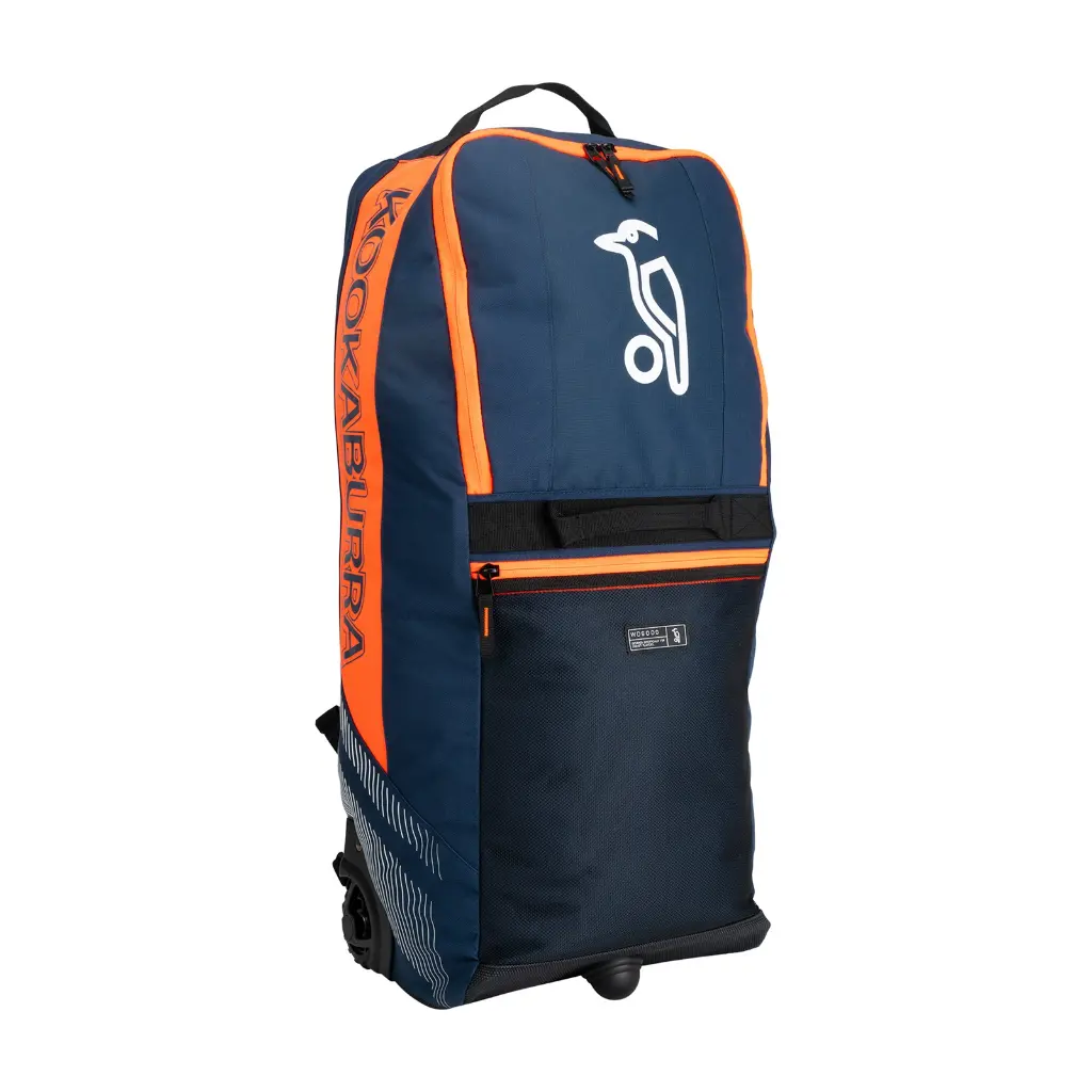 Kookaburra Cricket Bag WD6000 Wheelie Duffle Navy/Orange