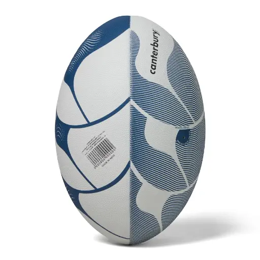 [424] Canterbury Thrillseeker Play Rugby Ball XU  White/Blue