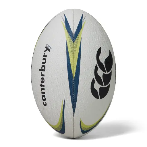 [426] Canterbury Mentre Rugby Ball XU White/Lime