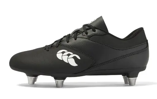 [433] Canterbury Phoenix Raze Sg Rugby Boot Jnr  Black/White
