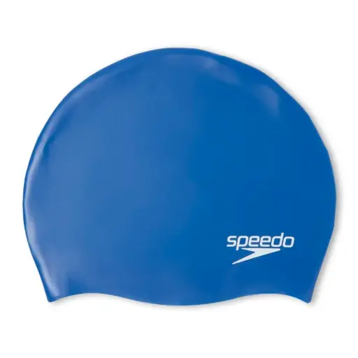 Speedo Junior Silicone Cap Royal Blue