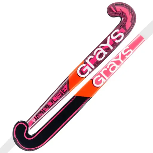 Grays Impulse GT Junior Hockey Stick - Hot Red/Black