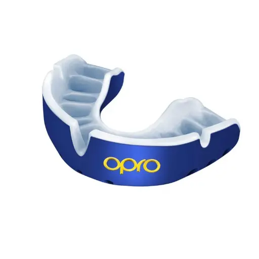 opro - Gold Self-Fit Mouth Guard Blue/Pearl